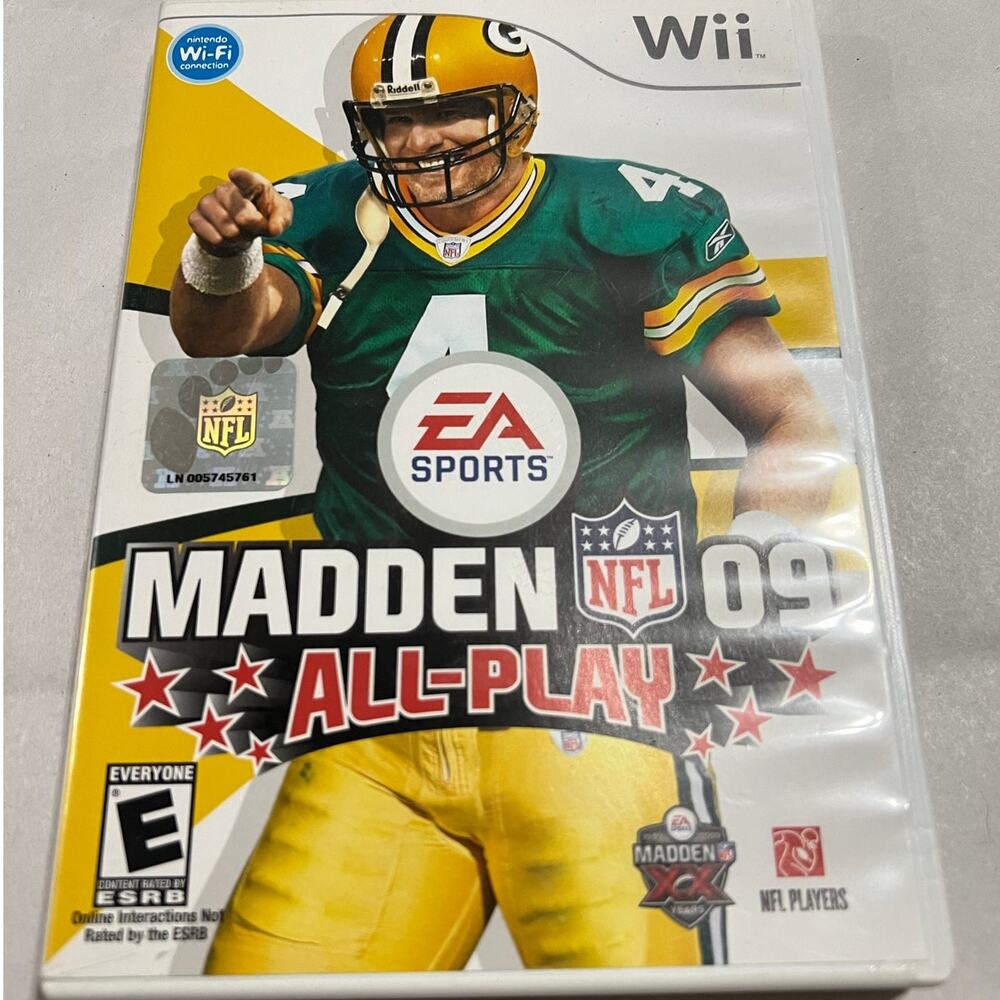 EA Sports Madden NFL 09 All-Play for Nintendo Wii Complete in Box